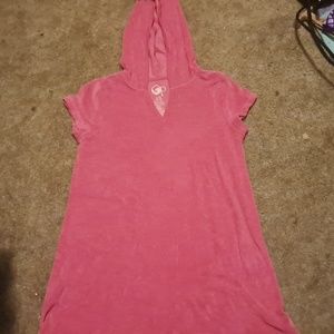 Pink towel shirt for girls
